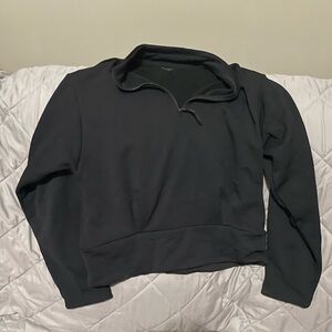 Women’s Black Half-Zip Sweater